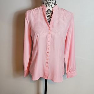 NWT Dressbarn Long Sleeve Pink Button Down Shirt